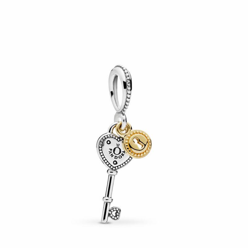 Pandora Australia Key to My Heart Dangle Charm - Two Tone | DOYREW751